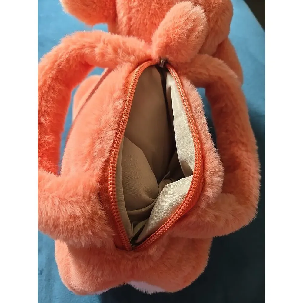 Plushies Orange Lamb Purse. Very Soft